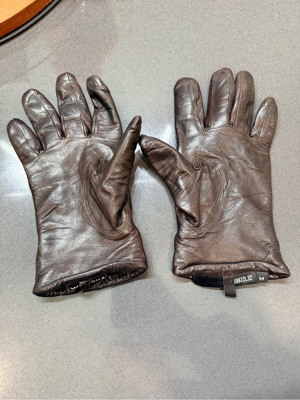 Vintage Wilsons Leather Brown Genuine Leather Gloves Size M - Picture 4 of 8